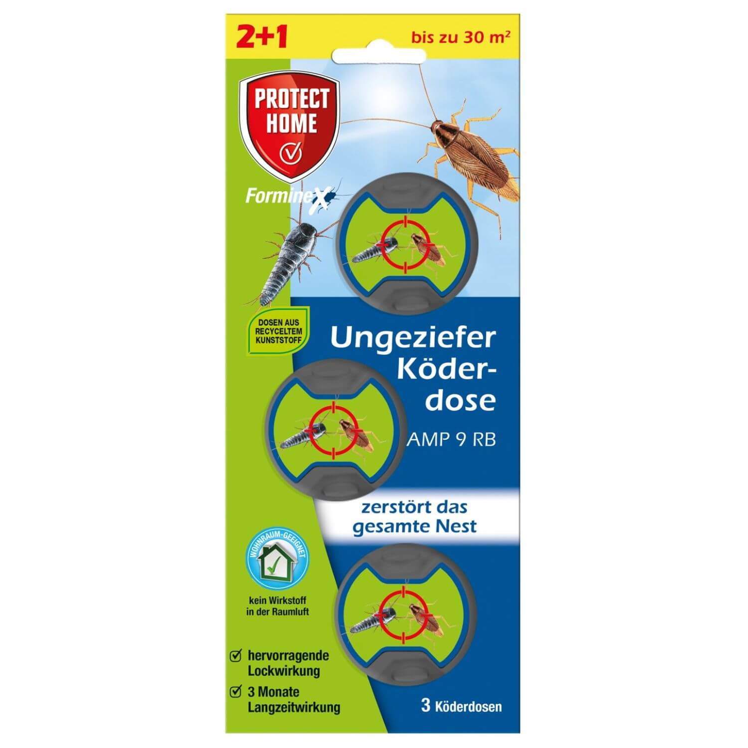 Protect Home FormineX Ungezieferköderdose - 3 Stück