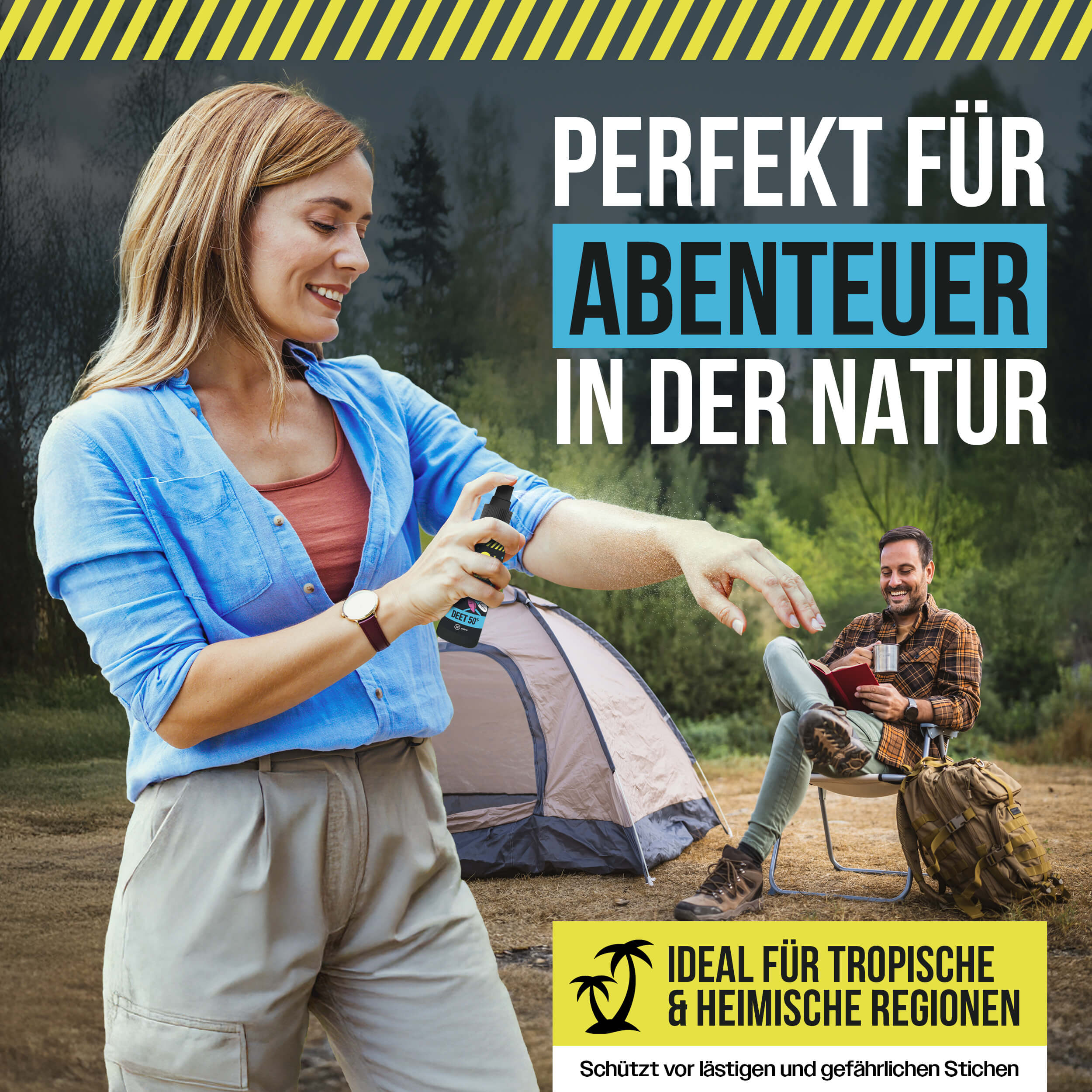 debugged DEET 50% Spray 100ml - Hochwirksamer Mückenschutz für Tropen und Outdoor - Insektenschutz gegen Mücken, Moskitos & Zecken