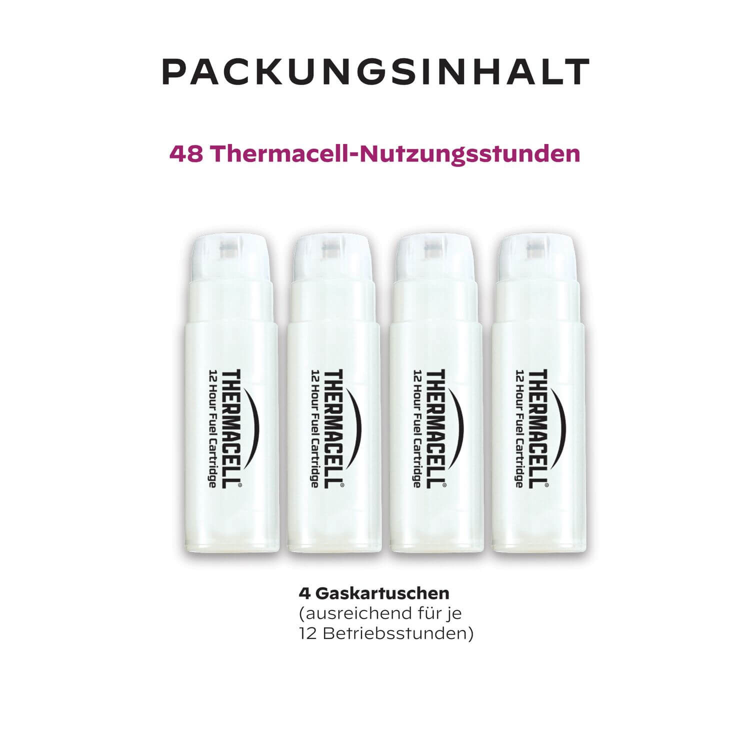Thermacell Nachfüllpackung C-4 Butangas für Mückenabwehrgerät (4 Gaskartuschen für je 12 h)
