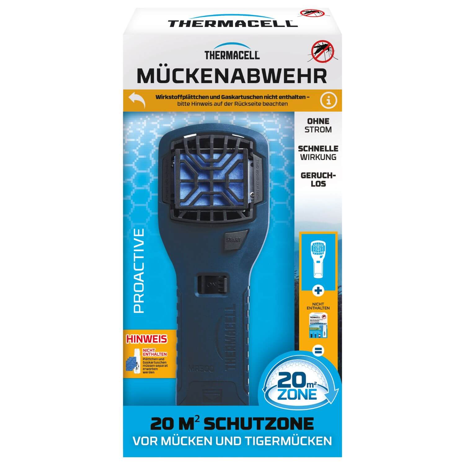Mückenabwehr Handgerät Proactive ohne Wirkstoff